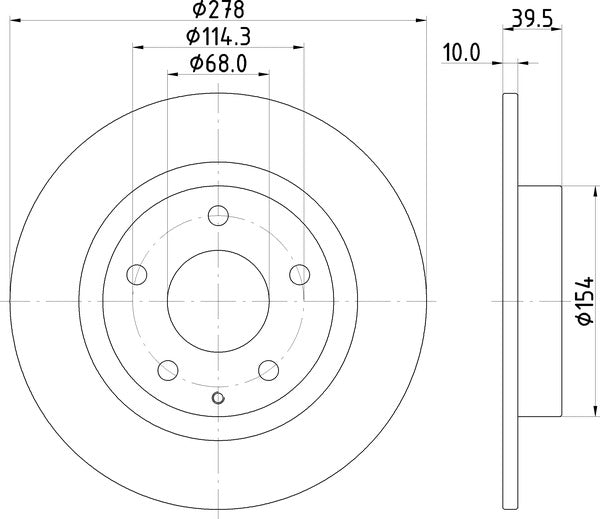 Mintex MDC2518 Brake Disc