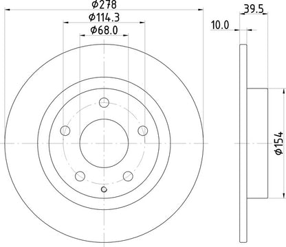Mintex MDC2518 Brake Disc