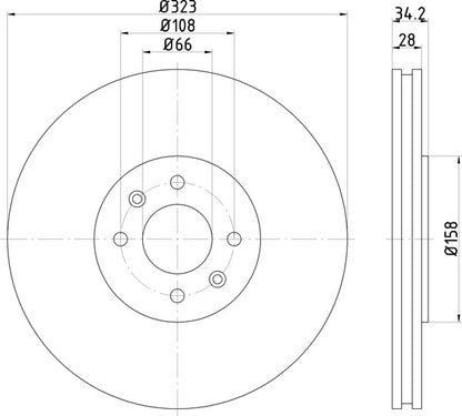 Mintex MDC2599 Brake Disc