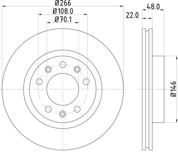 Mintex MDC2613 Brake Disc
