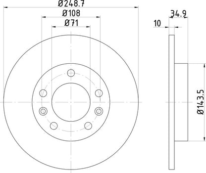 Mintex MDC2617 Brake Disc