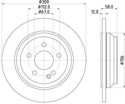 Mintex MDC2658 Brake Disc