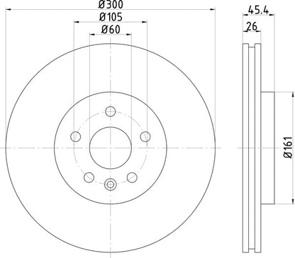 Mintex MDC2701 Brake Disc
