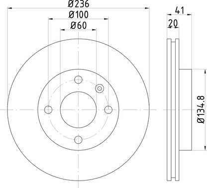 Mintex MDC2718 Brake Disc