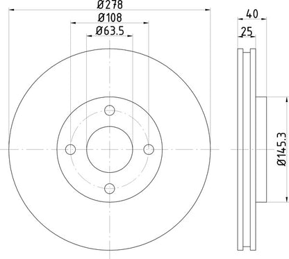 Mintex MDC2724 Brake Disc