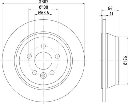 Mintex MDC2804C Brake Disc