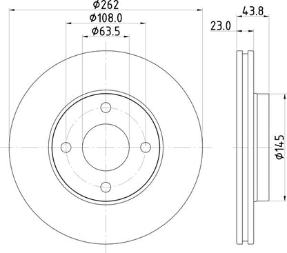 Mintex MDC2811C Brake Disc