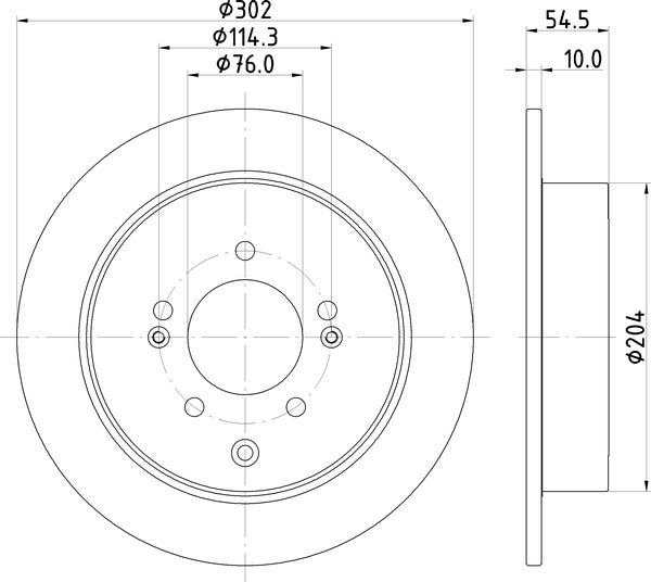 Mintex MDC2817C Brake Disc