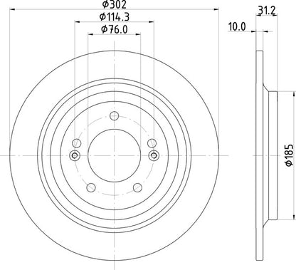 Mintex MDC2818C Brake Disc