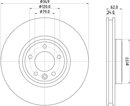 Mintex MDC2902C Brake Disc
