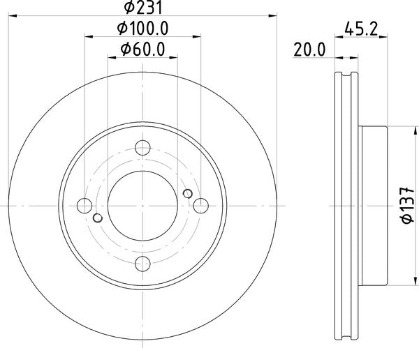 Mintex MDC2910C Brake Disc