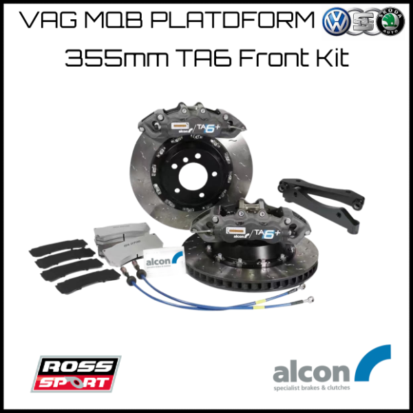 Alcon G/TA6-F-355-MQB 355mm TA6 Front Brake Kit - VAG MQB Platform - Inc Golf R, Audi S3, Etc
