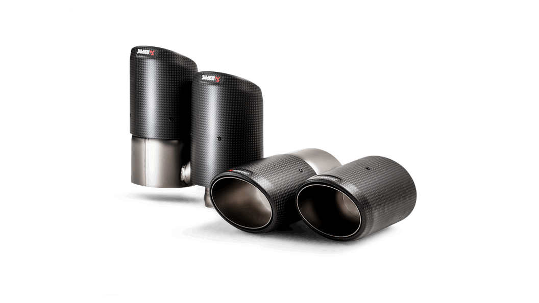 Akrapovič Porsche 536 Cayenne Carbon Tail Pipe Set (Inc. Cayenne, Cayenne S, Turbo & Coupe Turbo S E-Hybrid) - ML Performance EU