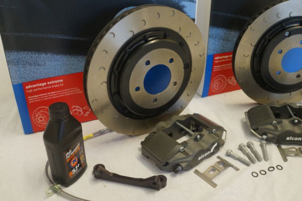 Alcon BKR3659A40(E10) 343mm Race: Rear Brake Kit: Evo X