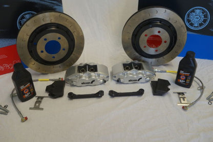 Alcon R36A03-23F7D 343mm Rear Brake Kit: Evo X
