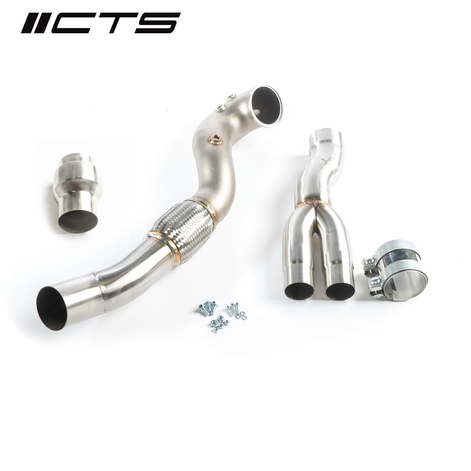 CTS Turbo CTS-EXH-DP-0045-CAT Turbo 8V/8Y RS3 and 8S TTRS 2.5T EVO 3.5 Single High-Flow CAT
