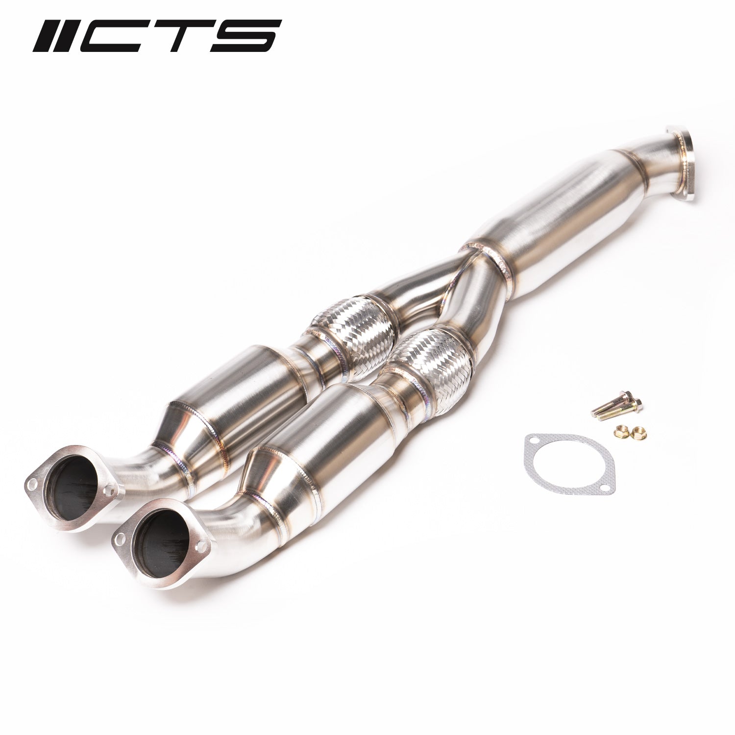 CTS Turbo CTS-EXH-TP-0015-CAT Turbo Nissan R35 GT-R Resonated Y-pipe/Mid-pipe High-Flow Cat