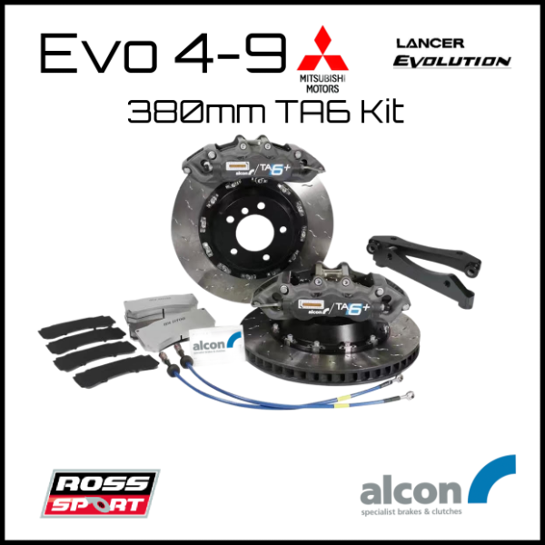 Alcon G/TA6-F-380-EVO4-9 380mm TA6 Front Brake Kit - Evo 4-9