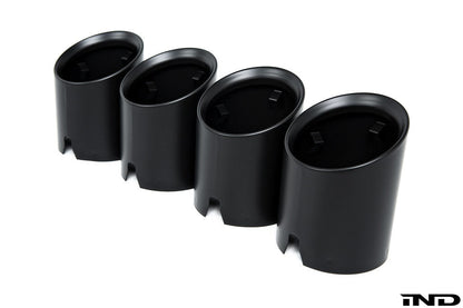 IND G8X M2 / M3 / M4 Matte Black Coated Exhaust Tip Set