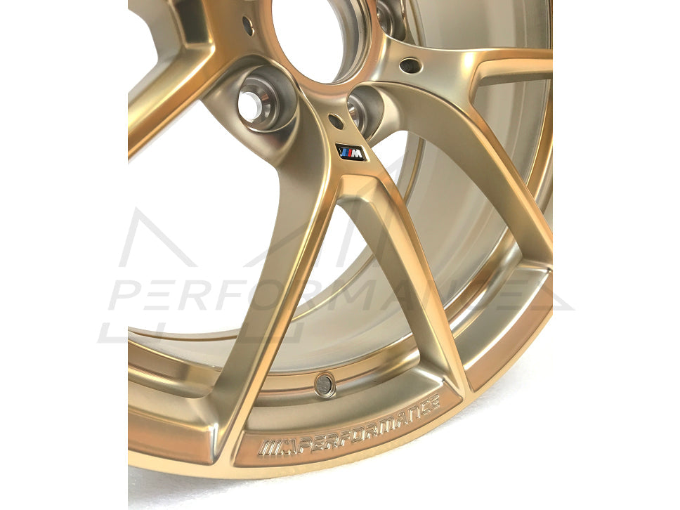 Genuine BMW F80 F82 F87 M Performance Frozen Gold 19" Y-spoke 763M Front Wheel (M2, M2 Competition, M3 & M4) - ML Performance EU
