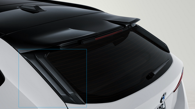 Genuine BMW 51125A85299-51125A852A0 G61 G99 5-Series Touring M Performance Carbon Fibre Rear Fins - Pair