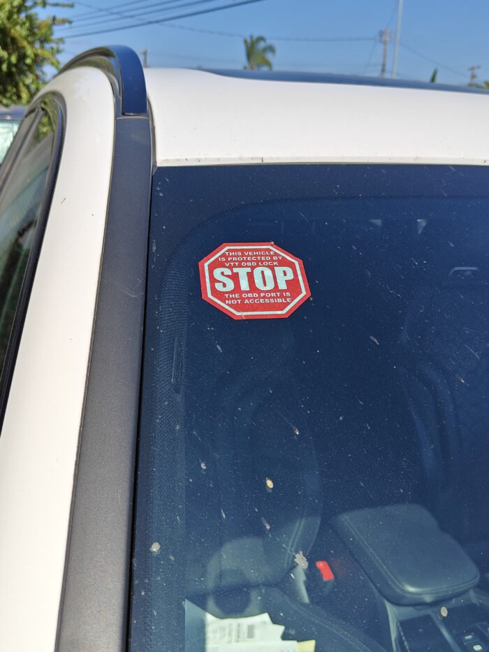 VTT-OBD-LOCK "OBD-LOCK" ODB port locking tool VERSION 2