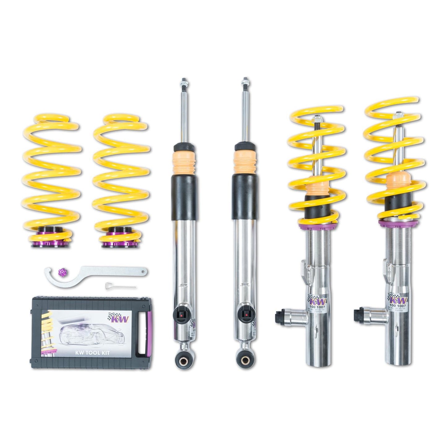 KW VW Skoda 3V5 3G5 DDC Plug & Play Coilovers inox (Superb III Estate & Passat Variant) - ML Performance EU