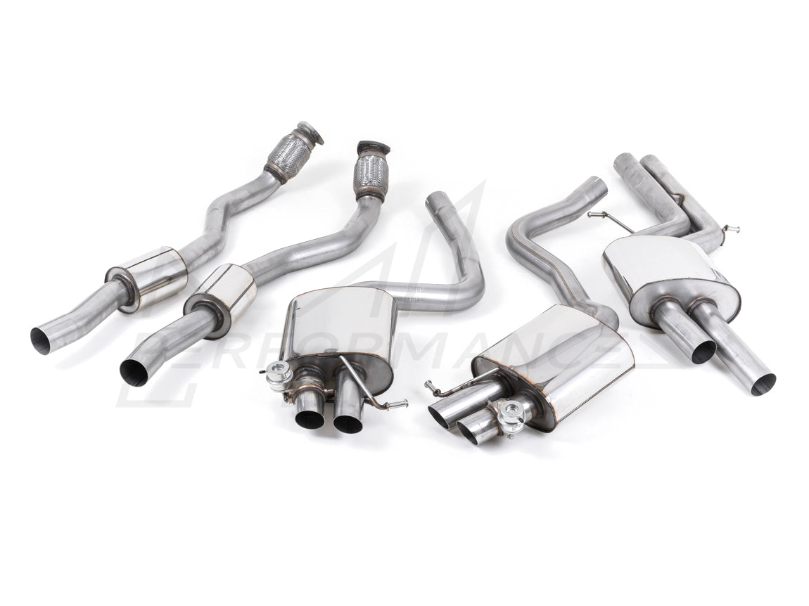 MillTek Audi B8 RS4 Non-Resonated Cat-Back Exhaust - ML Performance EU