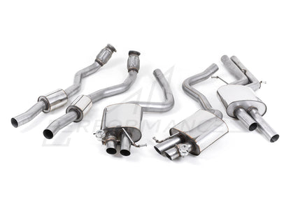 MillTek Audi B8 RS4 Non-Resonated Cat-Back Exhaust - ML Performance EU