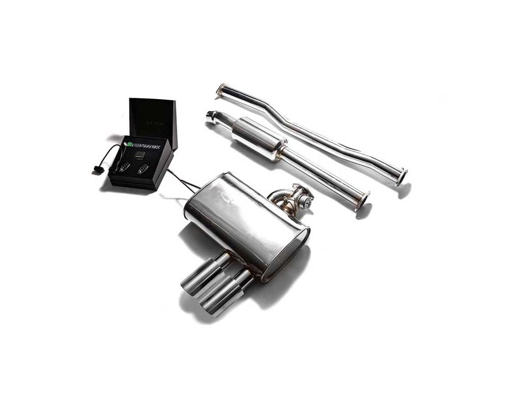 Stainless Steel Valvetronic Exhaust System Mini Cooper S F56 F57 2019+ with Chrome Silver Tips | ML Performance Car Parts