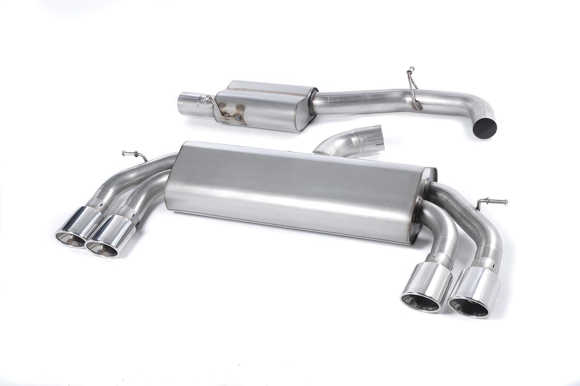 MillTek Audi 8V S3 Resonated Cat-Back Exhaust (Non-Valved) - ML Performance EU