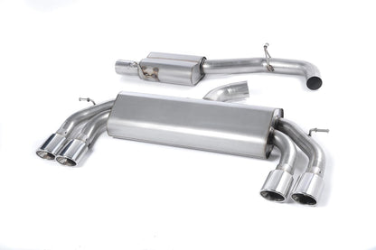 MillTek Audi 8V S3 Resonated Cat-Back Exhaust (Non-Valved) - ML Performance EU