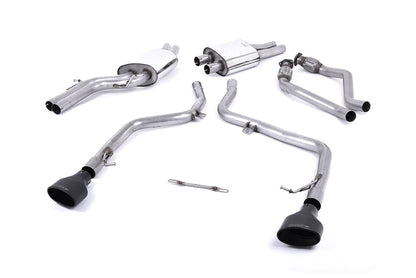 MillTek Audi S5 B8 Non-Resonated Race Cat-Back Exhaust