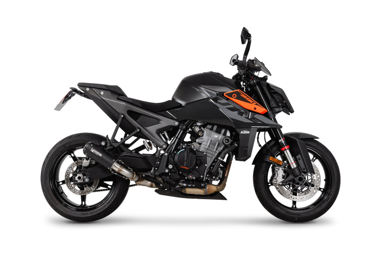 Scorpion PKT96BCER Red Power Slip-on Black Ceramic Sleeve - KTM 990 Duke - 2024-2025