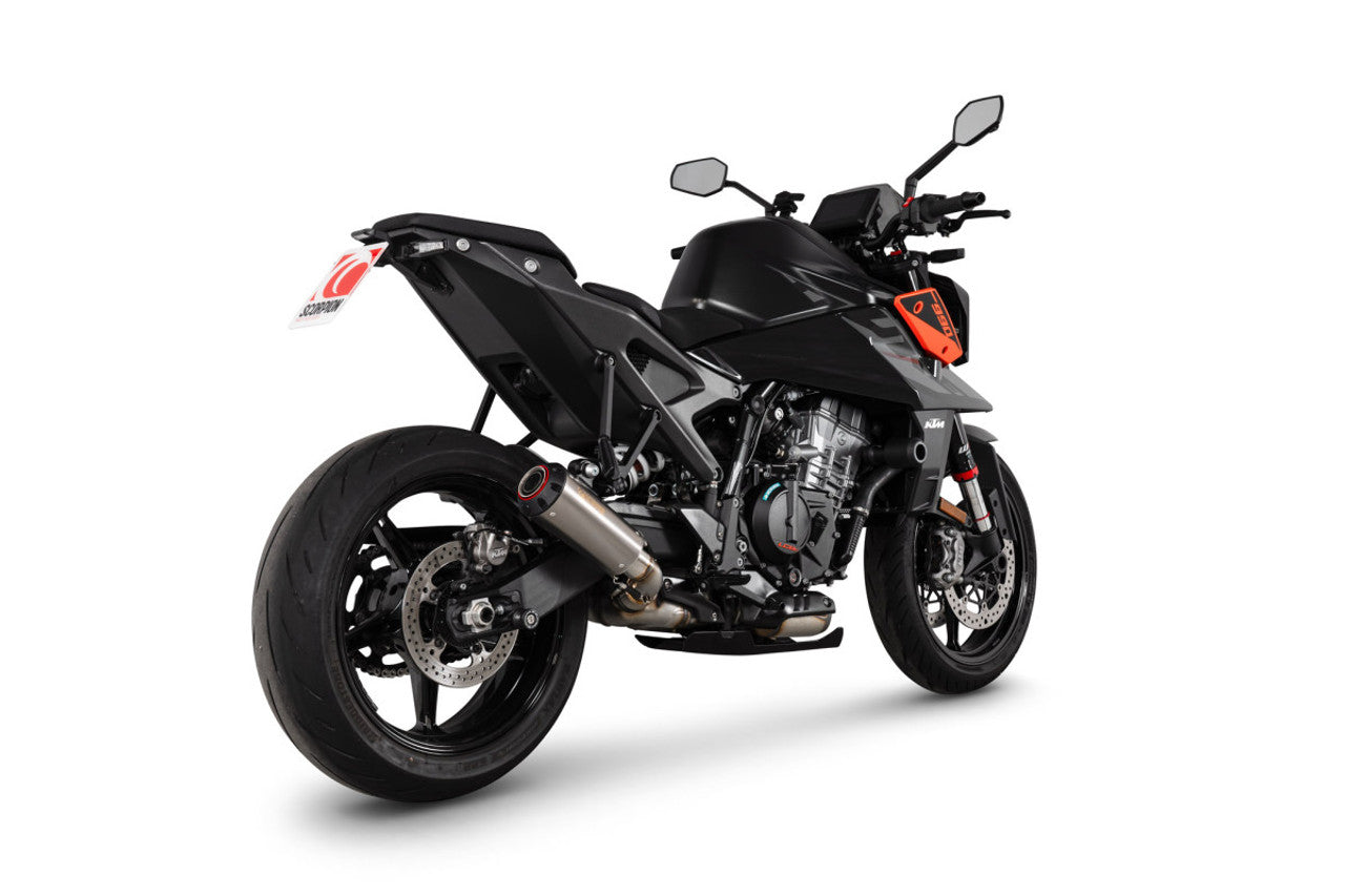 Scorpion PKT96TEO Red Power Slip-on Titanium Sleeve - KTM 990 Duke - 2024-2025