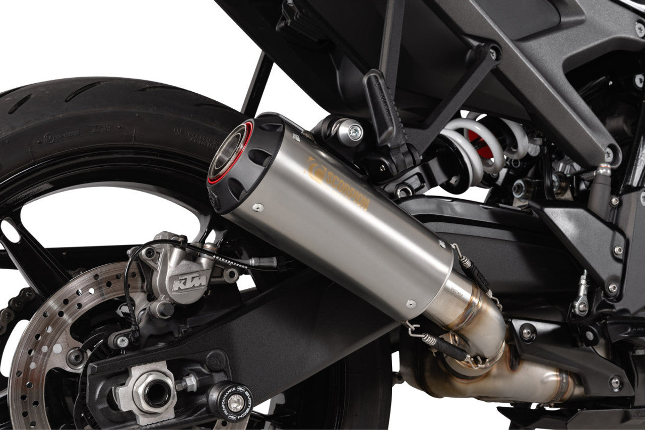 Scorpion PKT96TEO Red Power Slip-on Titanium Sleeve - KTM 990 Duke - 2024-2025
