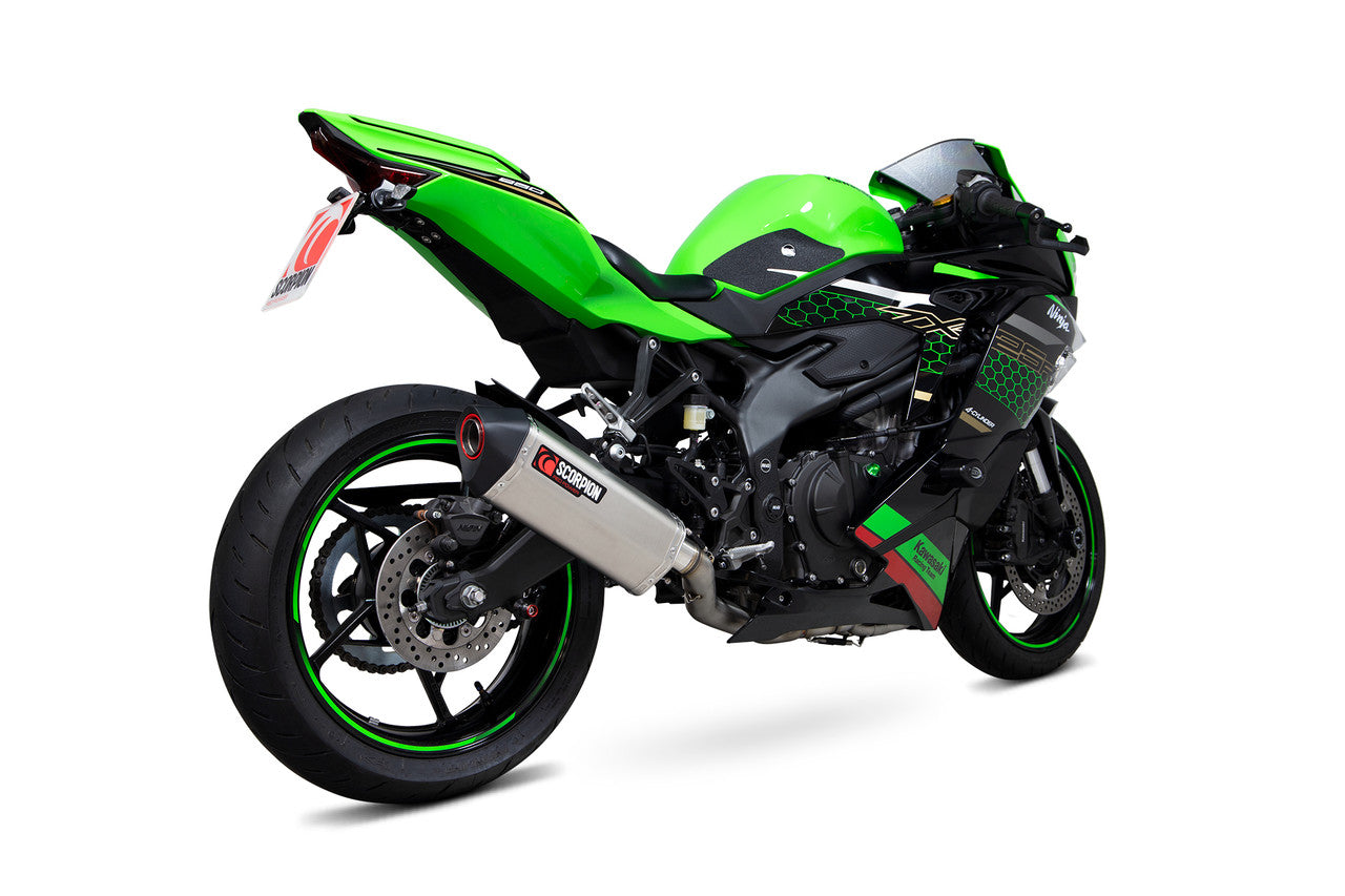 Scorpion RKA140SYSTEO Serket Parallel Full System Titanium Sleeve - Ninja ZX-25R - 2020->