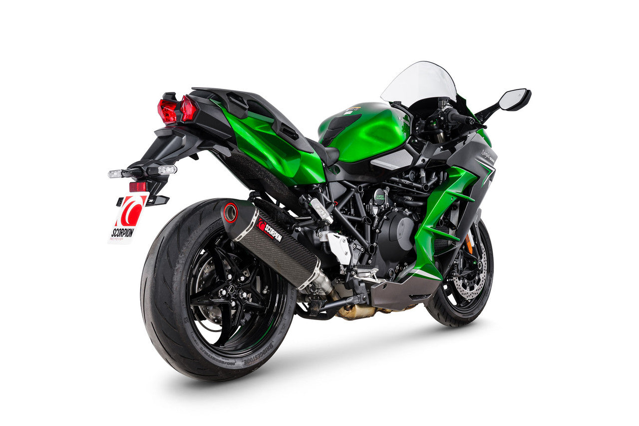 Scorpion RKA147CEO Serket Parallel Slip-on Carbon Fibre Sleeve - Ninja H2 SX - 2022