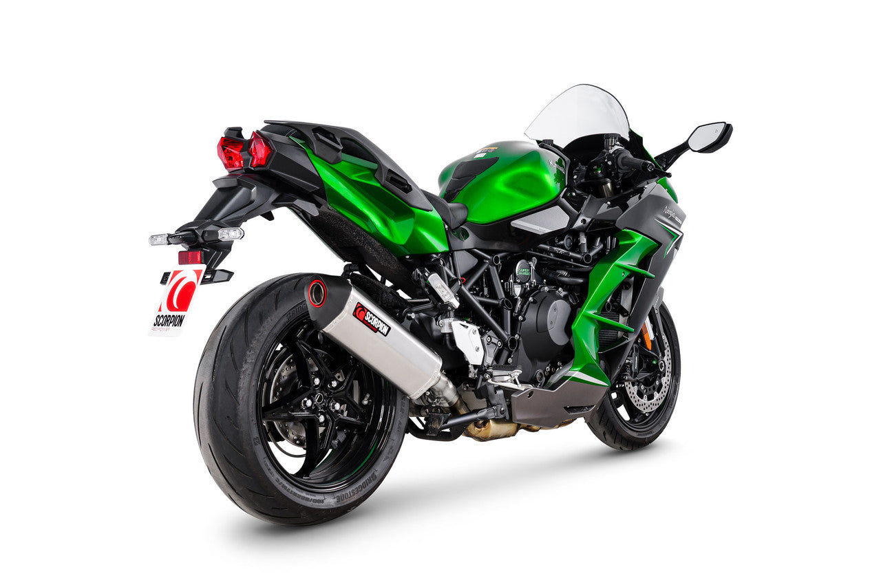 Scorpion RKA147TEO Serket Parallel Slip-on Titanium Sleeve - Ninja H2 SX - 2022