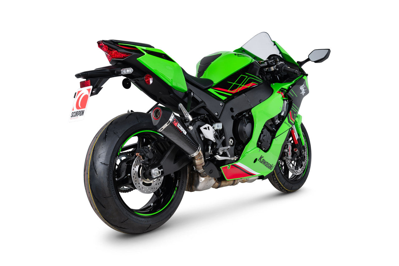 Scorpion RKA148CEO Serket Taper Slip-on Carbon Fibre Sleeve - Ninja ZX-10R - 2021