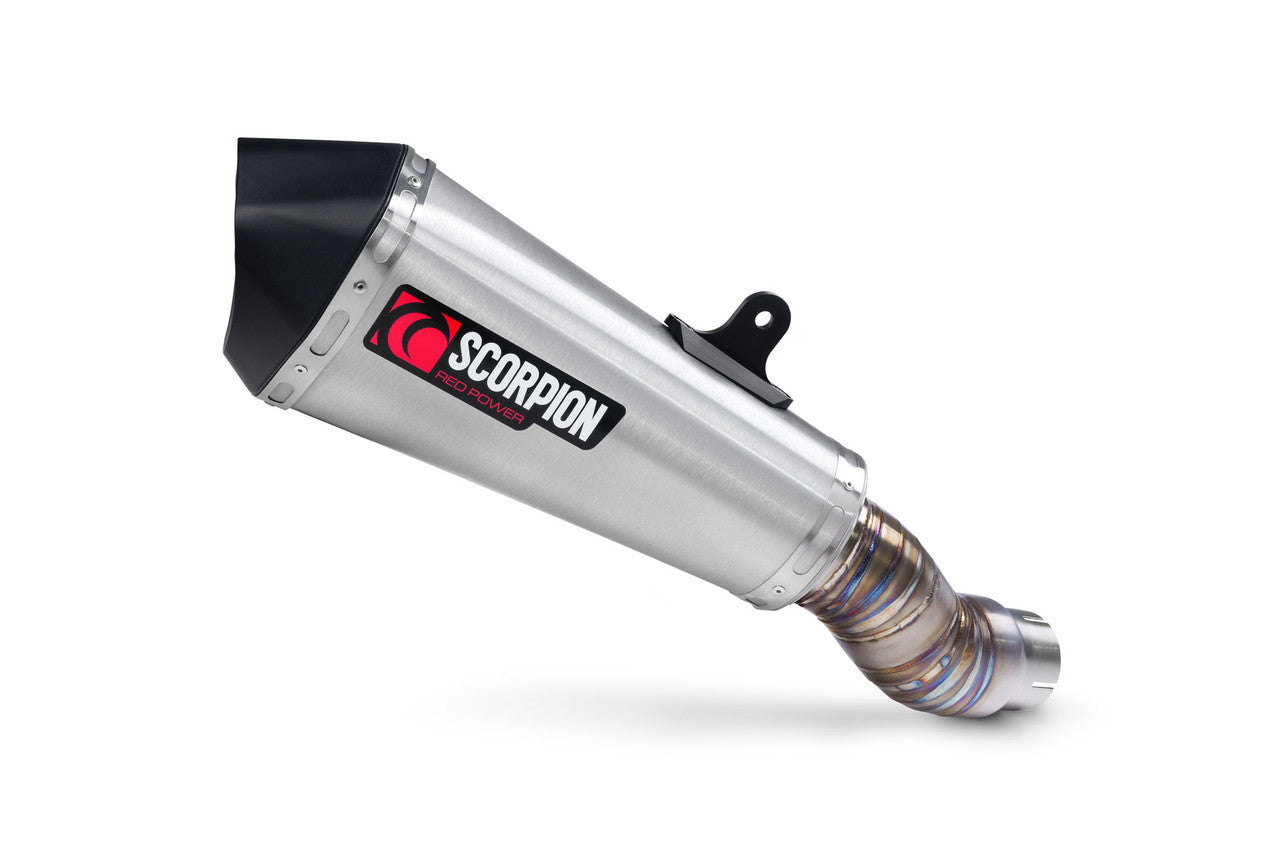 Scorpion RKA148SEO Serket Taper Slip-on Brushed Stainless Steel Sleeve - Ninja ZX-10R - 2021