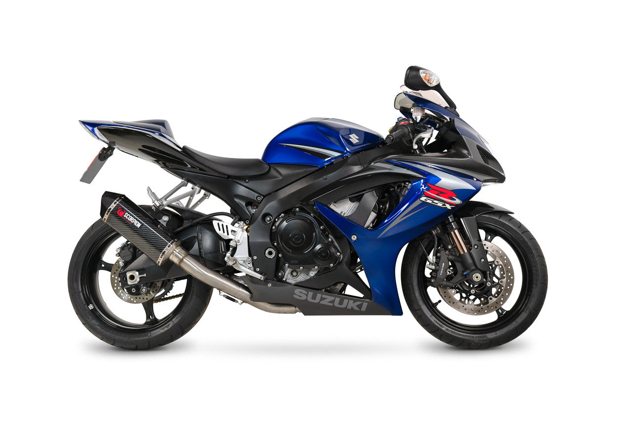 Scorpion RSI128CEO Serket Parallel Slip-on Carbon Fibre Sleeve - GSX-R600 / GSX-R750 - 2006