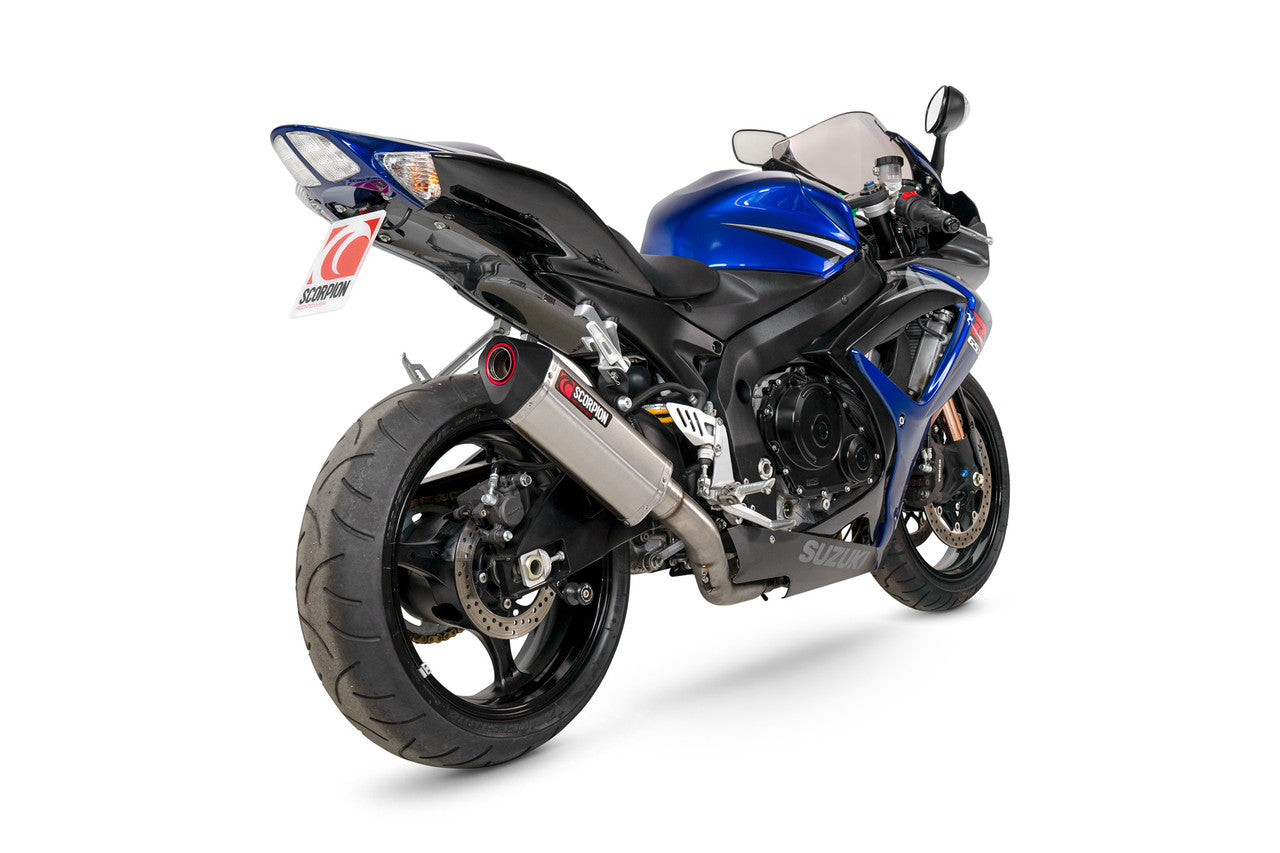 Scorpion RSI128SEO Serket Parallel Slip-on Stainless Steel Sleeve - GSX-R600 / GSX-R750 - 2006