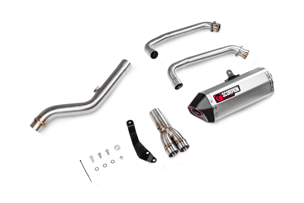 Scorpion RSI129SYSSEO Serket Parallel Full System Stainless Steel Sleeve - GSX-8S - 2023