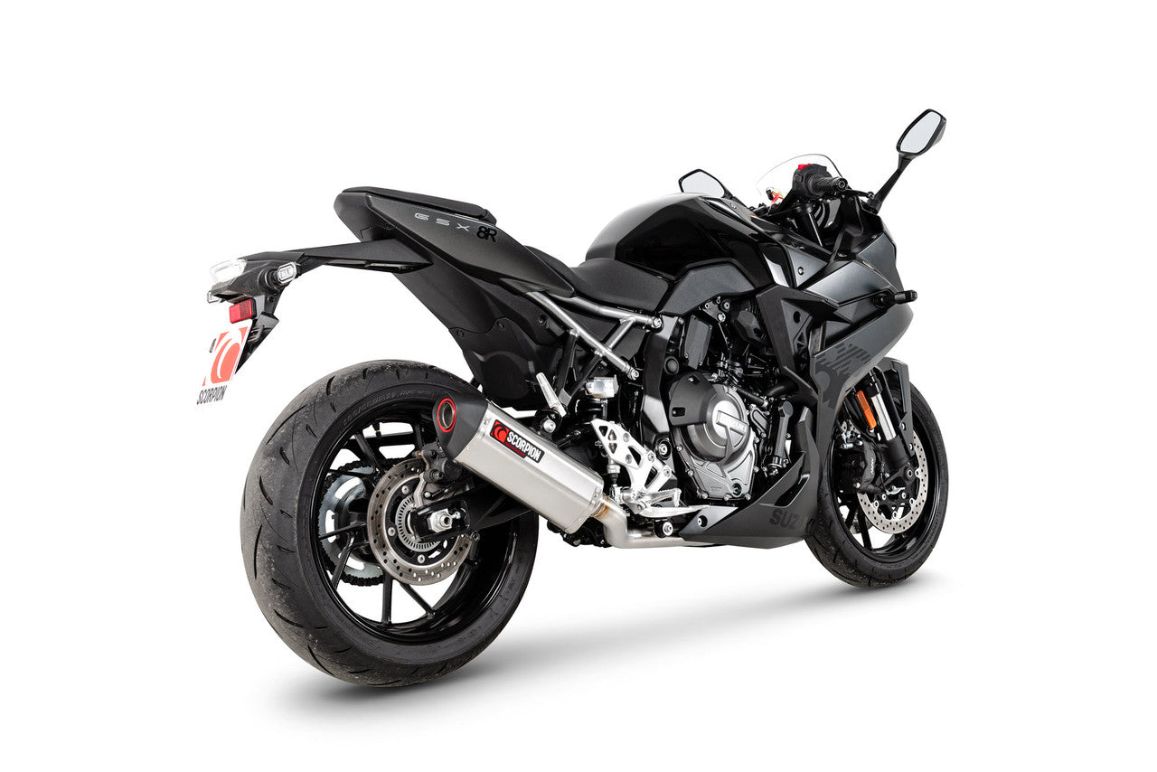 Scorpion RSI130SYSSEO Serket Parallel Full System Stainless Steel Sleeve - GSX-8R - 2024