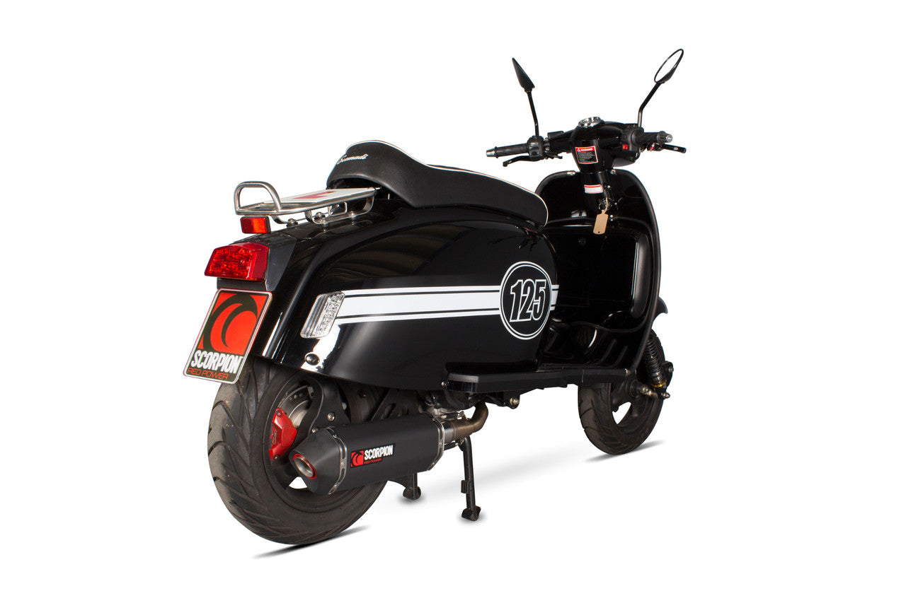 Scorpion RSM50BCER Serket Full System - Black Ceramic Coated Sleeve - TL125 - 2015 - 2017