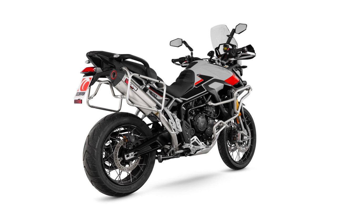 Scorpion RTR95SEO Serket Parallel Slip-on - Brushed Stainless Sleeve - Triumph Tiger 900 (all Variants) 2024-2025