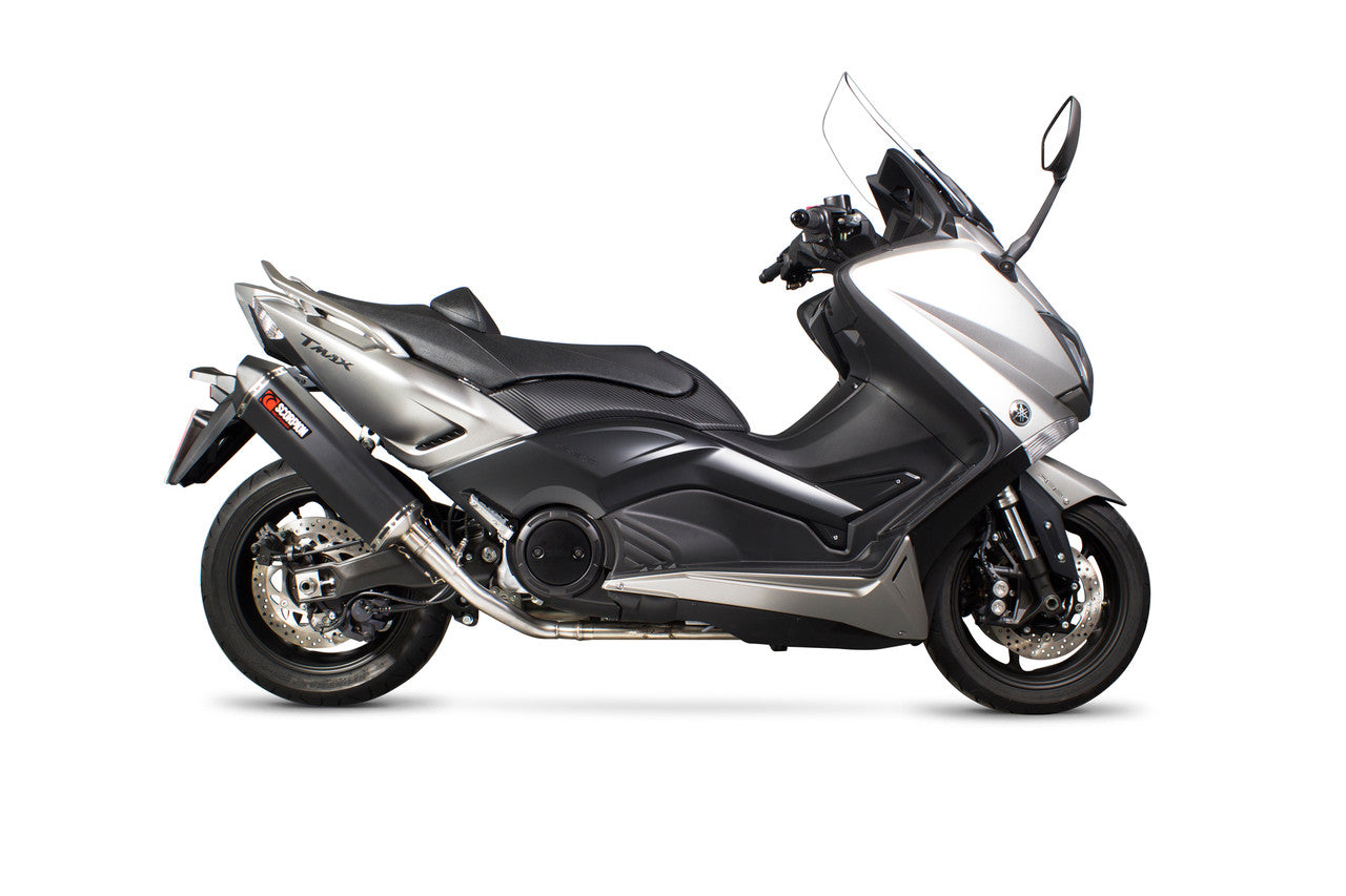 Scorpion RYA182BCER Serket Full System - Black Ceramic Coated Sleeve - TMAX 530 - 2012 - 2016