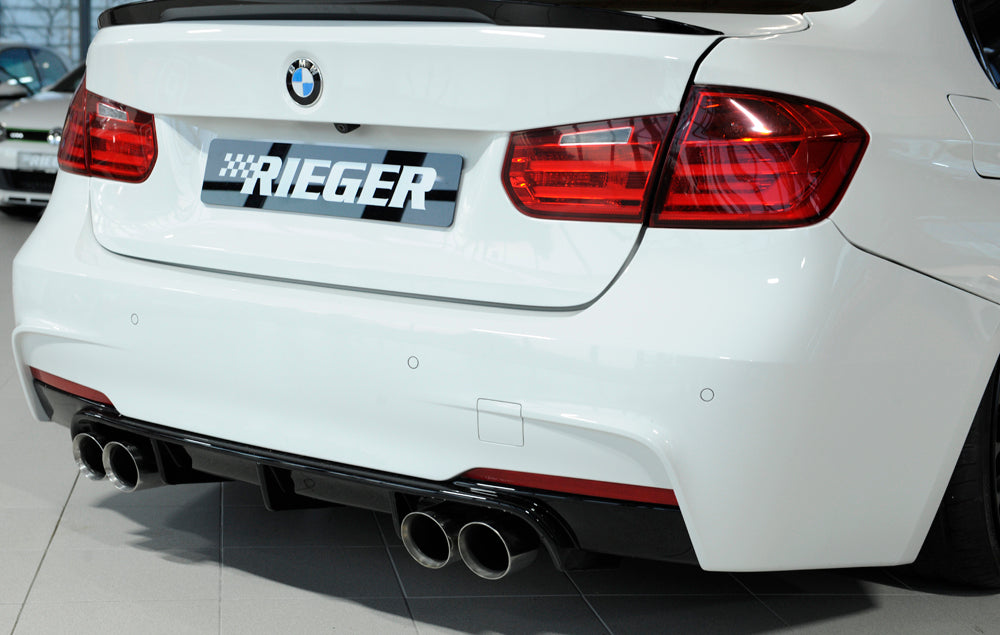 Rieger BMW 3 Series F30 F31 Rear Quad Diffuser (Inc. 320i, 335i & 340i) - ML Performance EU