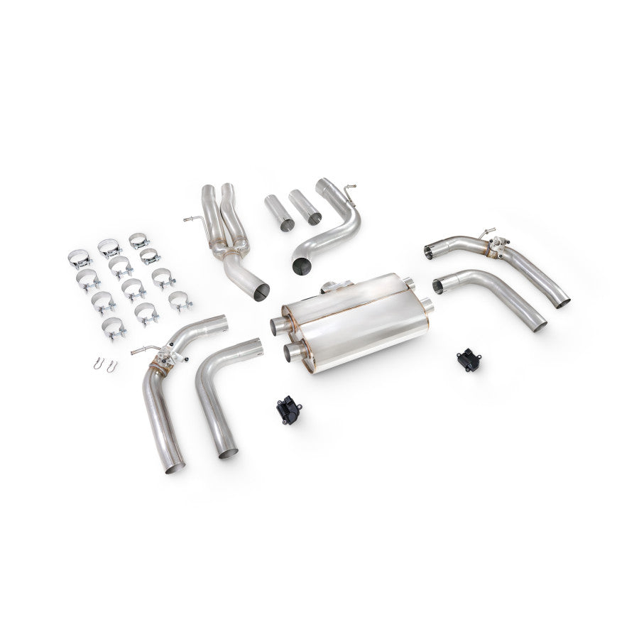 Scorpion SAUS115 Non-resonated Cat/gpf-back System With Elec Valves